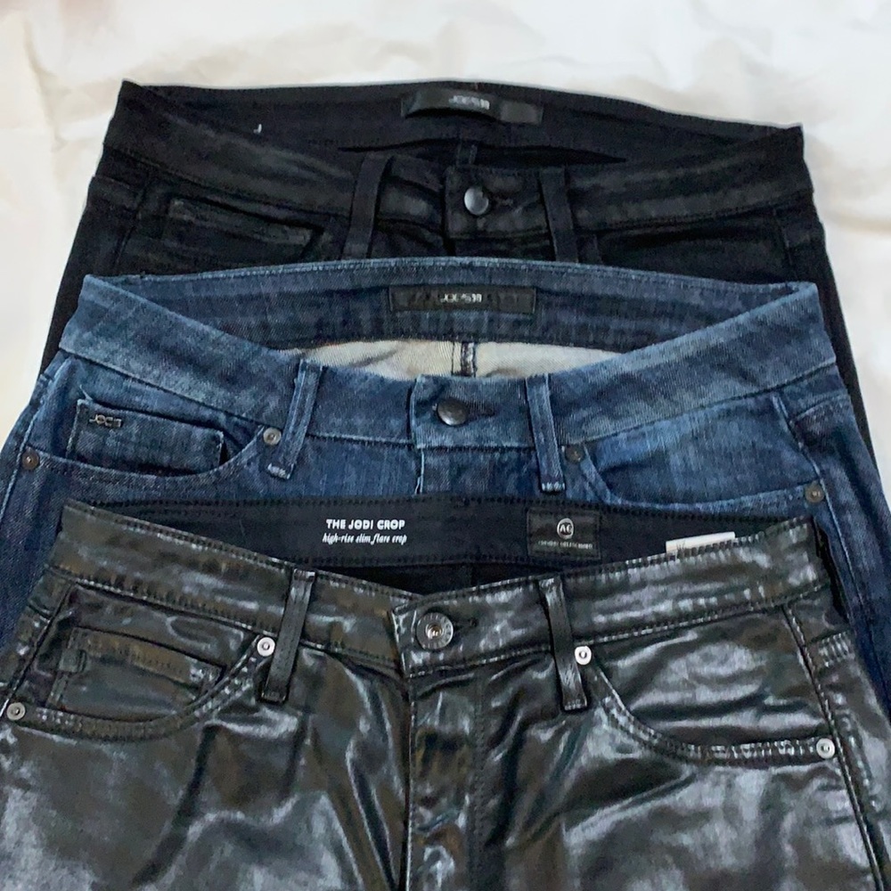 Jean lot x3, all size 28 Joe’s, AG